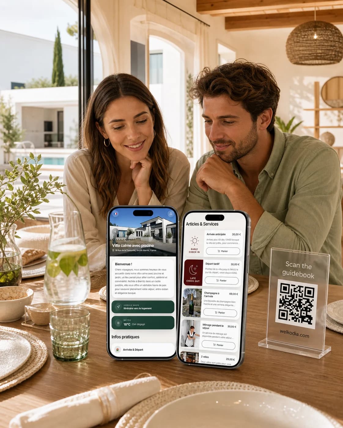 Preview of the service catalog via the Welkodia digital guidebook