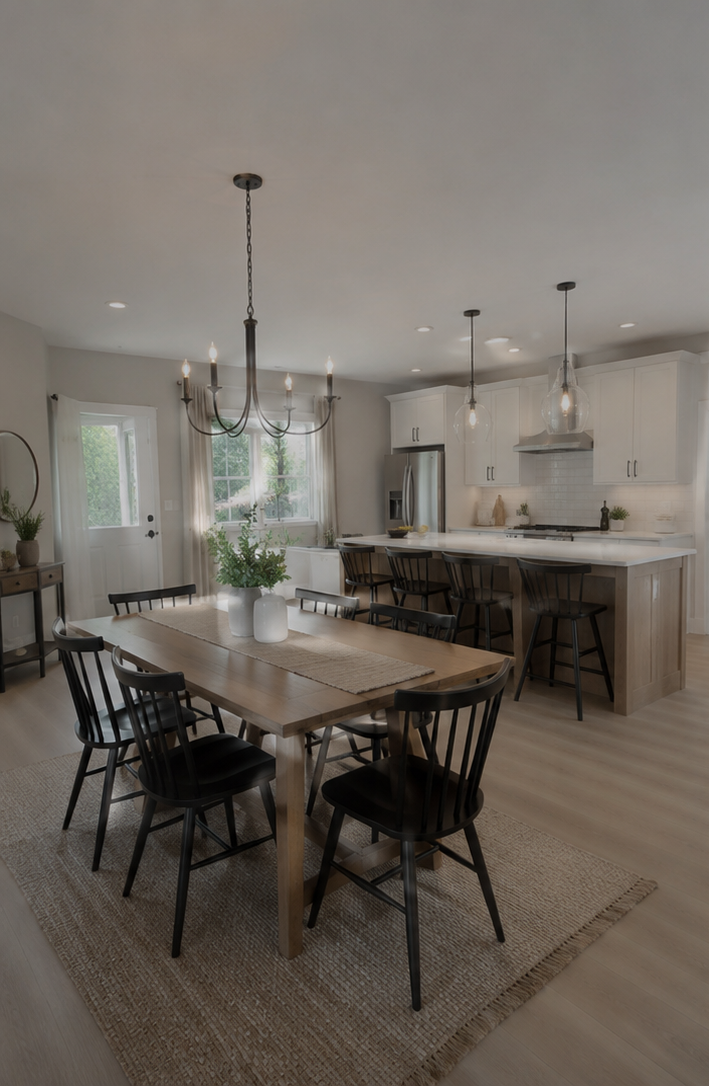 Dining Room & Kitchen - Before