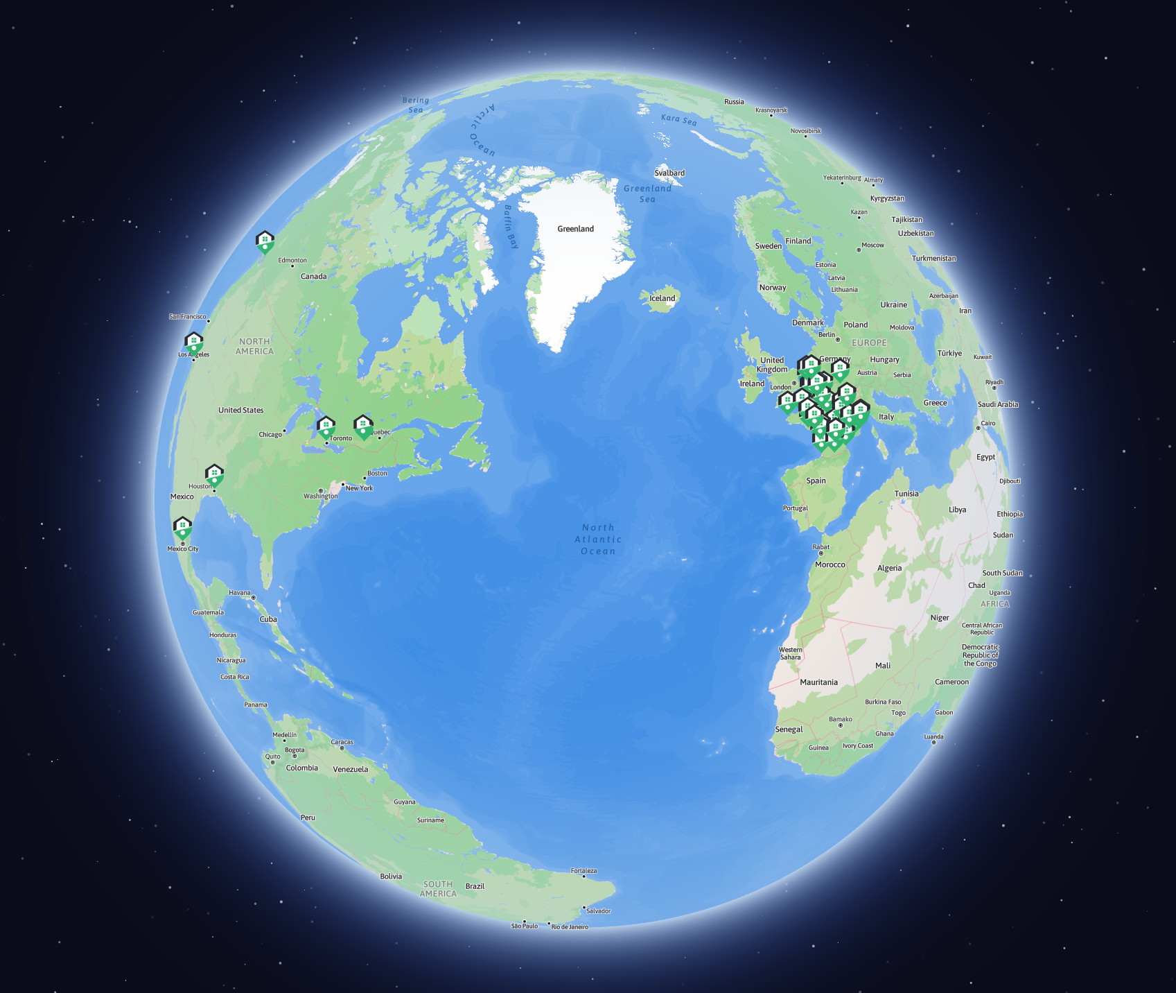 Cleaning map globe preview